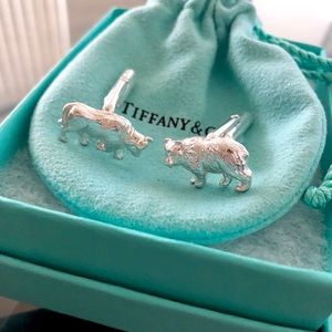 NWOT Tiffany & Co. Silver Bull Bear Cuff Links